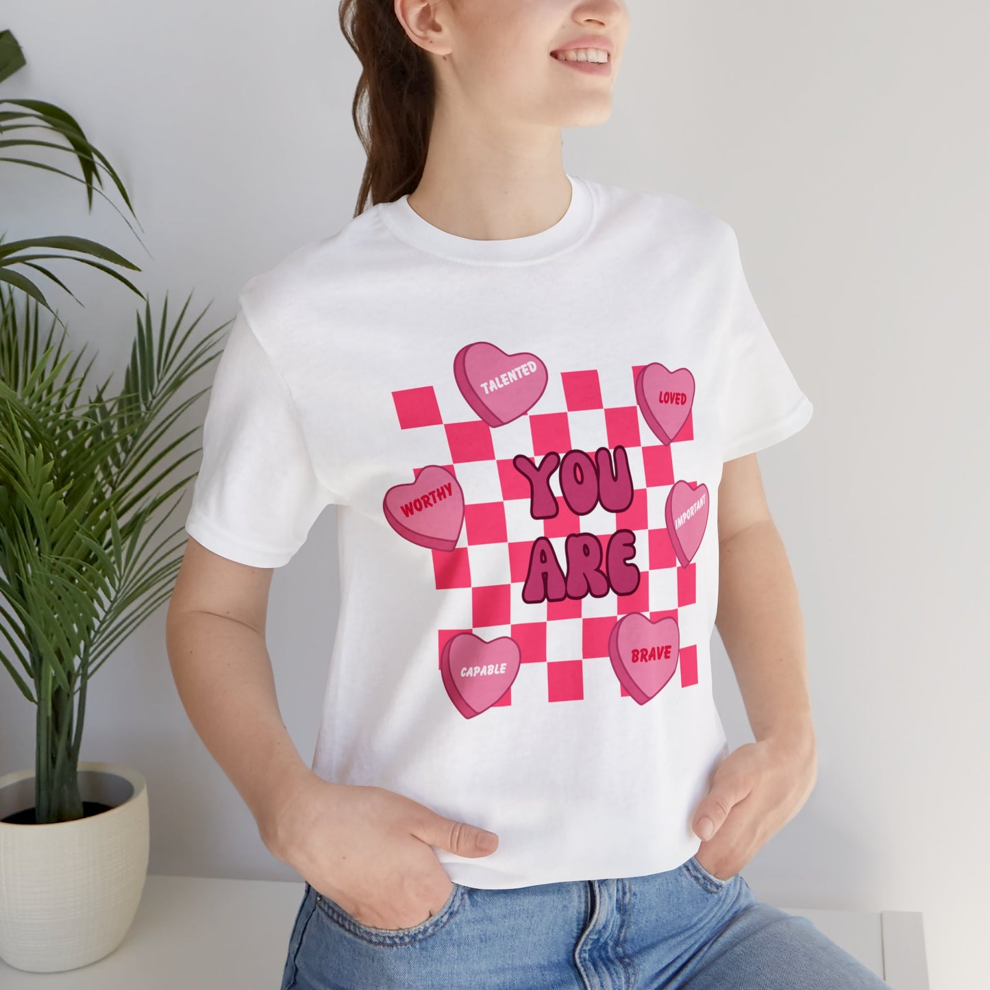 Valentine's Day Affirmations Short Sleeve Tee