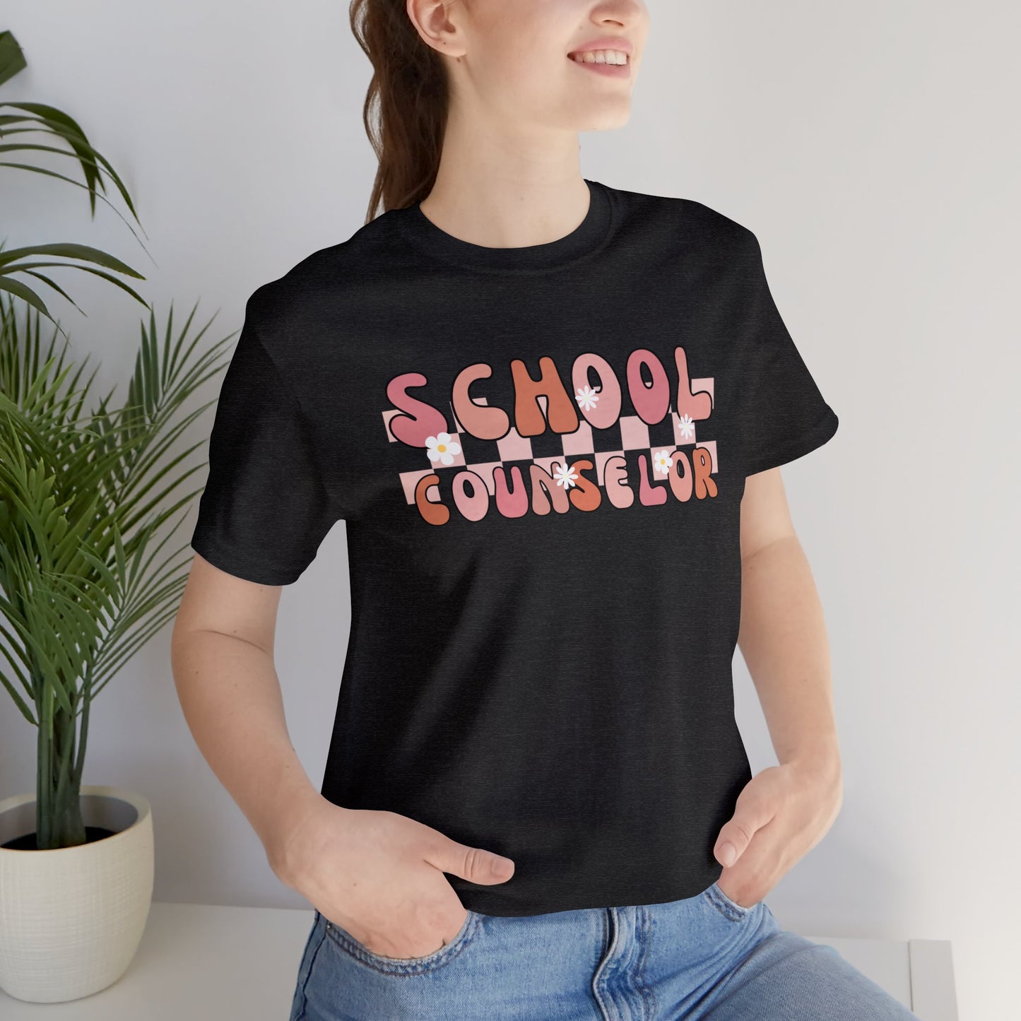 Groovy School Counselor Short Sleeve Tee