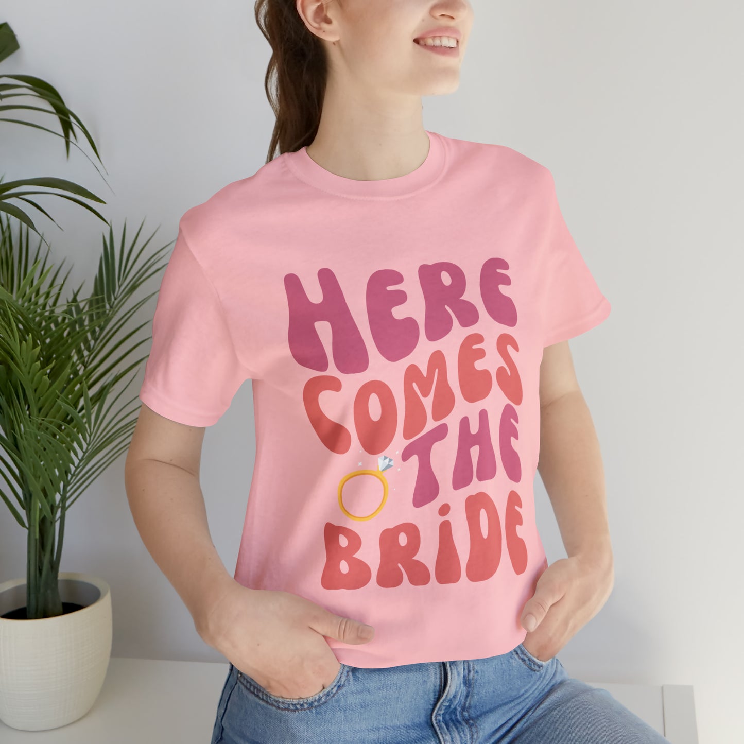 Here Comes the Bride Wavy Retro Tee