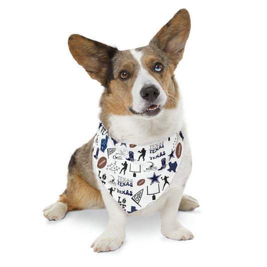 Cowboys Football Pet Bandana Collar