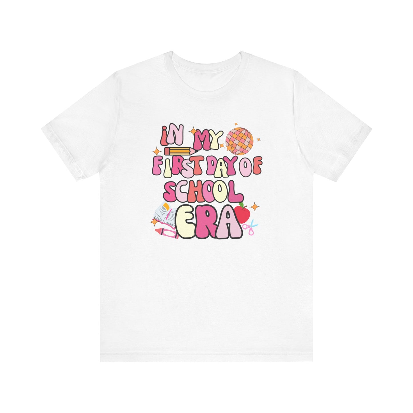 Pink In My First Day of School Era Tee