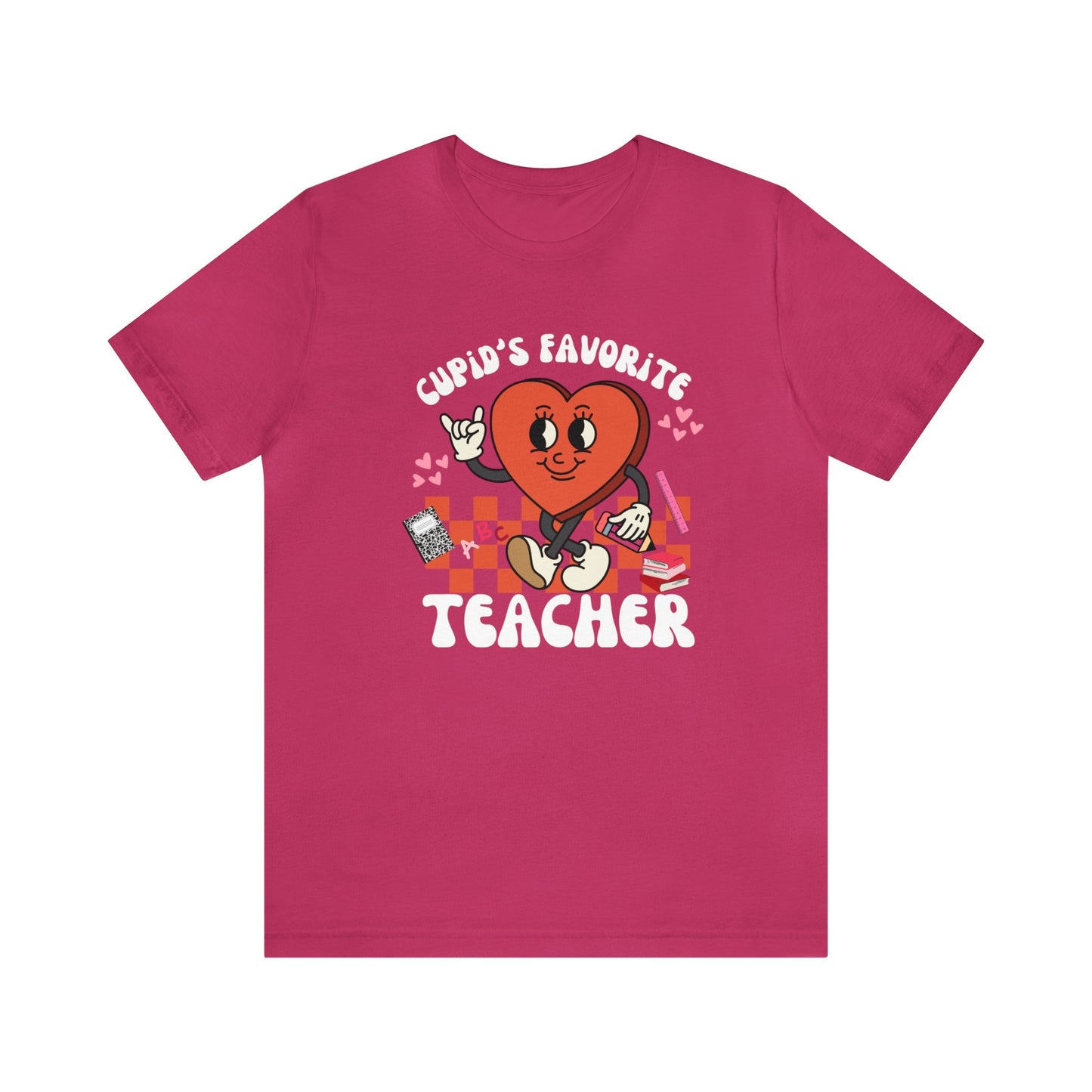 Cupid's Favorite Teacher Short Sleeve Tee