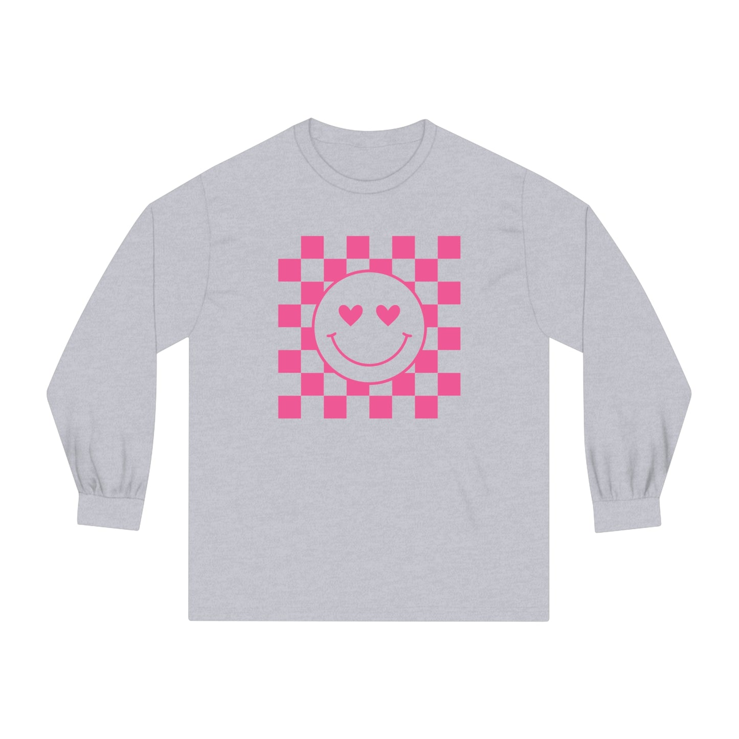 Checkered Hearts Long Sleeve T-Shirt