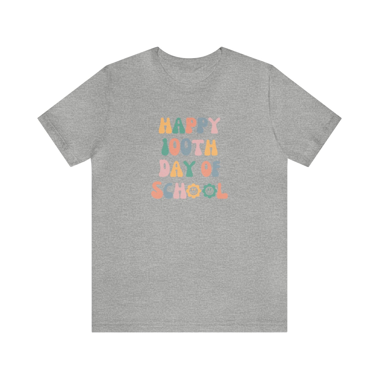 Flowers 100th Day Short Sleeve Tee