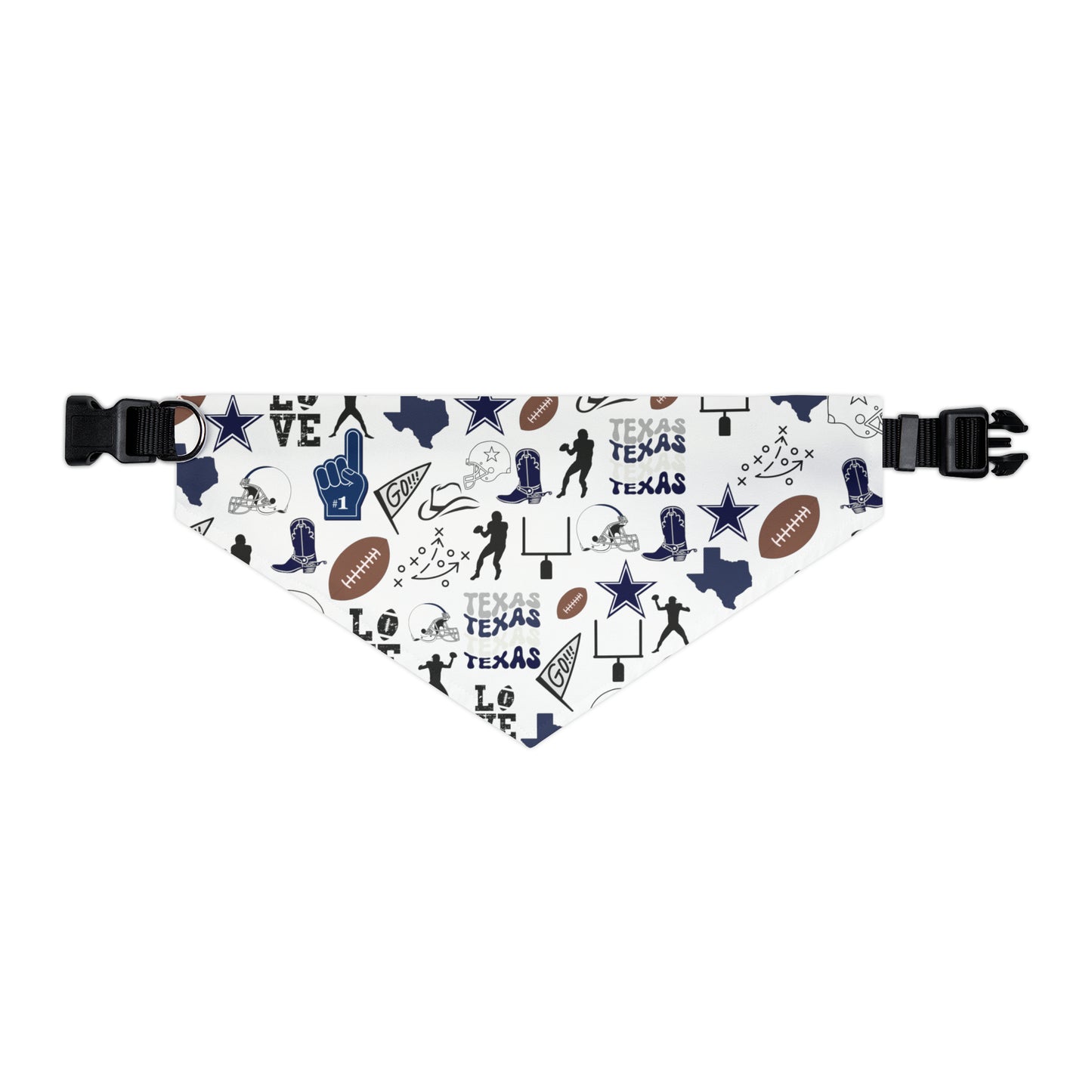 Cowboys Football Pet Bandana Collar