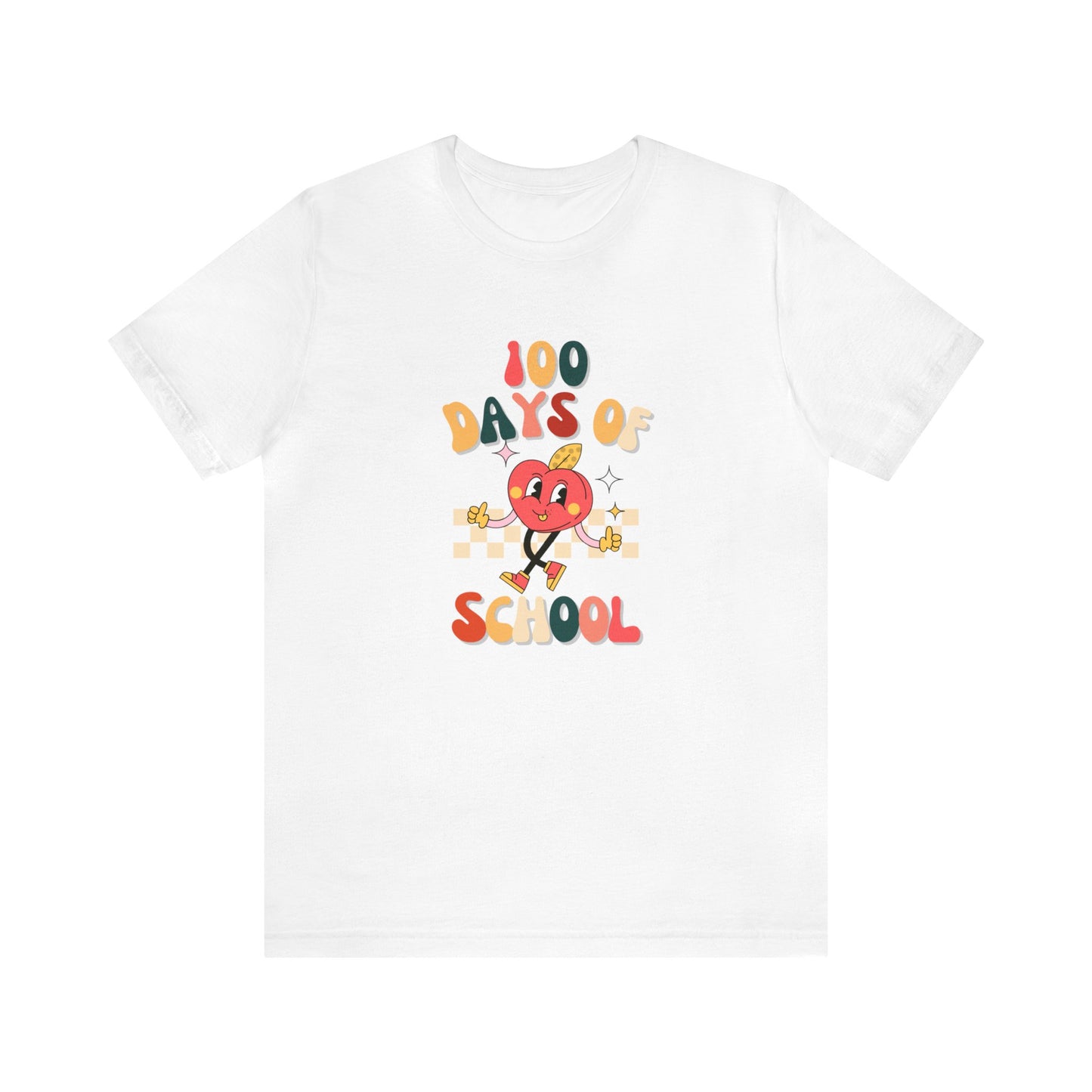 Retro 100th Day of School Short Sleeve Tee