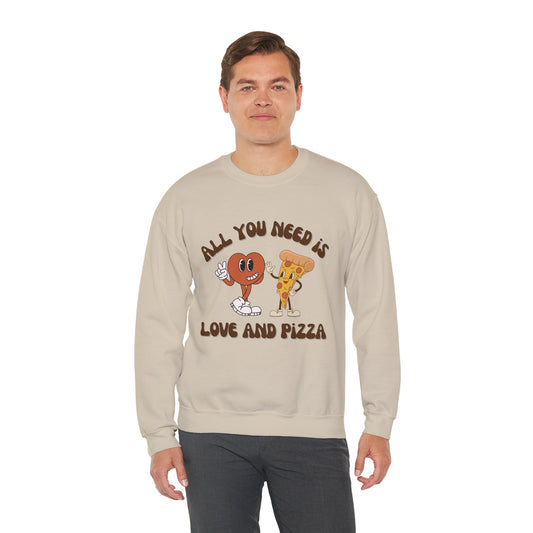 Love & Pizza Crewneck Sweatshirt