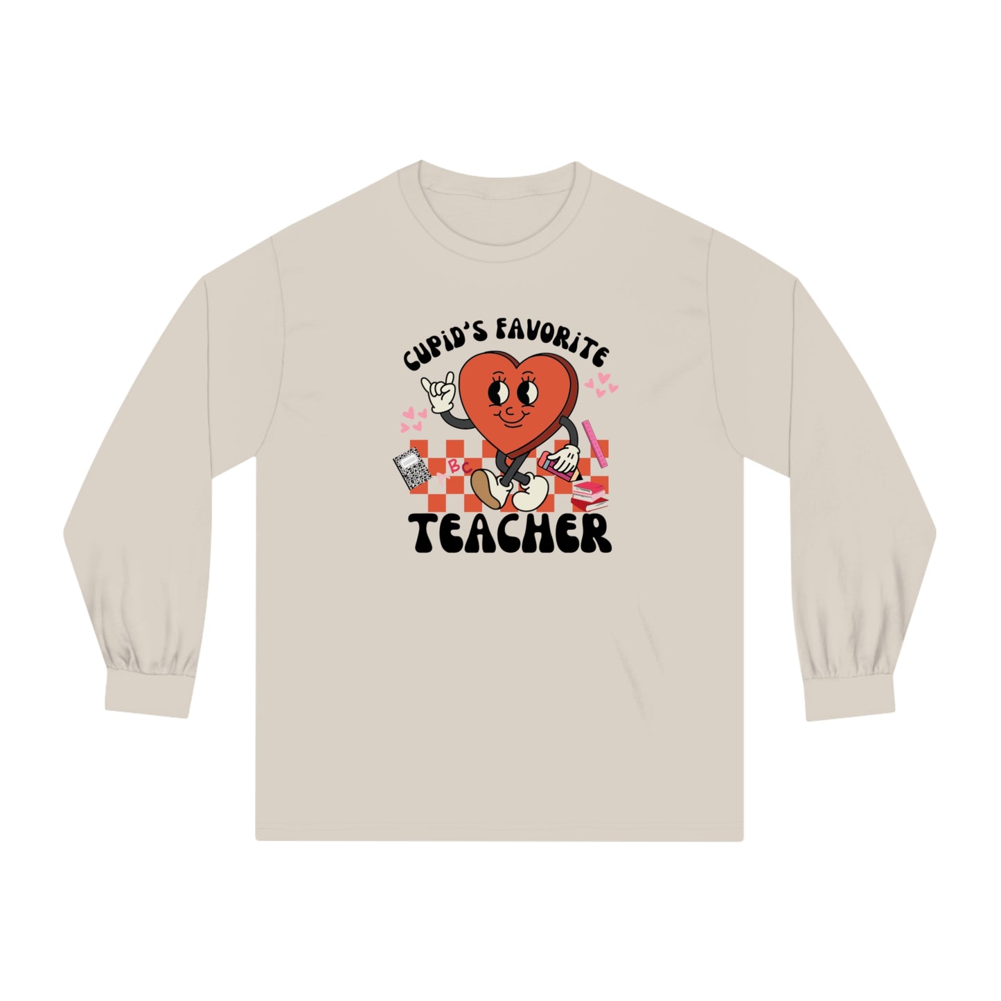 Cupid's Favorite Teacher Long Sleeve T-Shirt