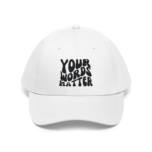 Groovy Your Words Matter Hat