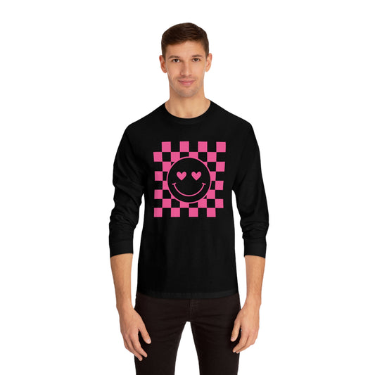 Checkered Hearts Long Sleeve T-Shirt