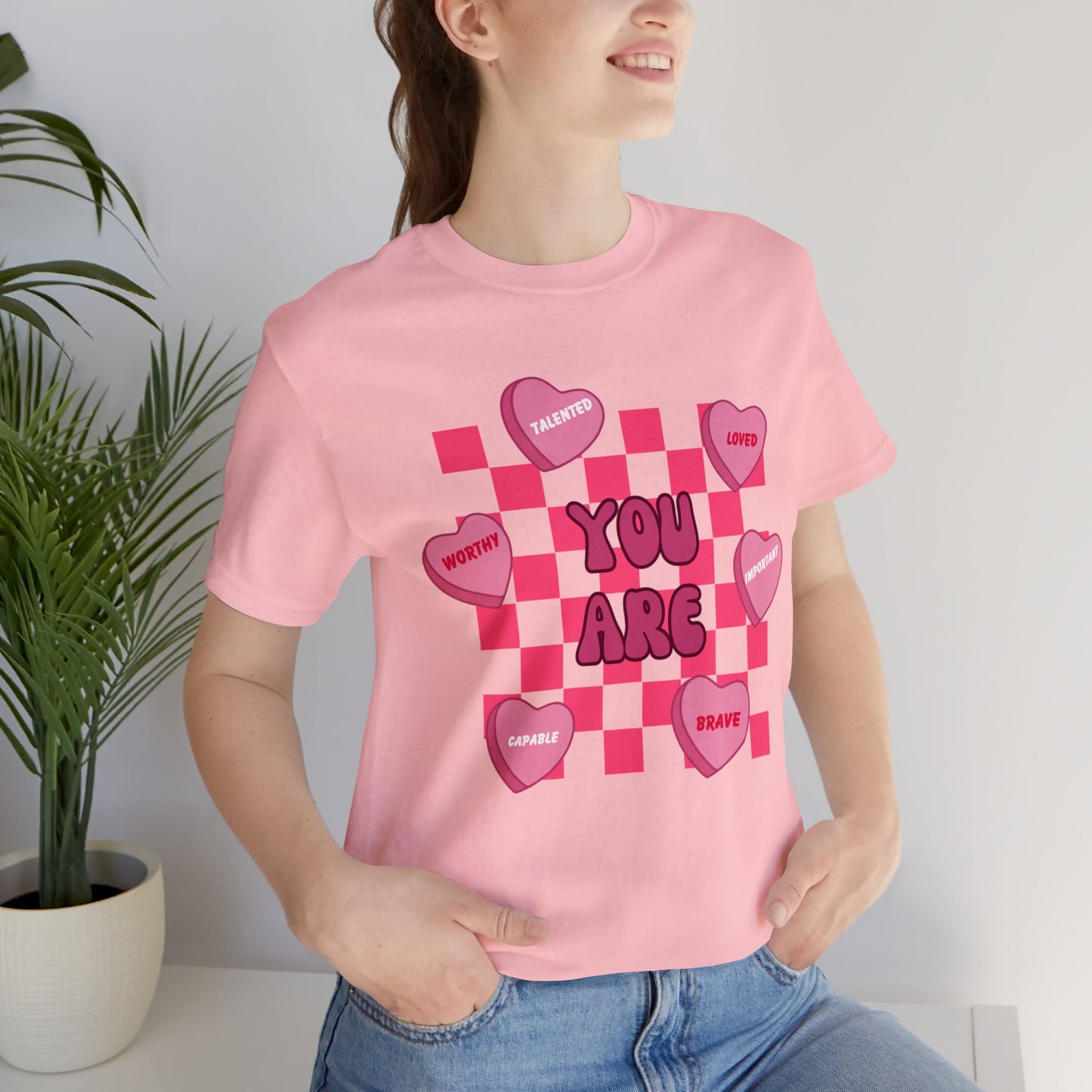 Valentine's Day Affirmations Short Sleeve Tee