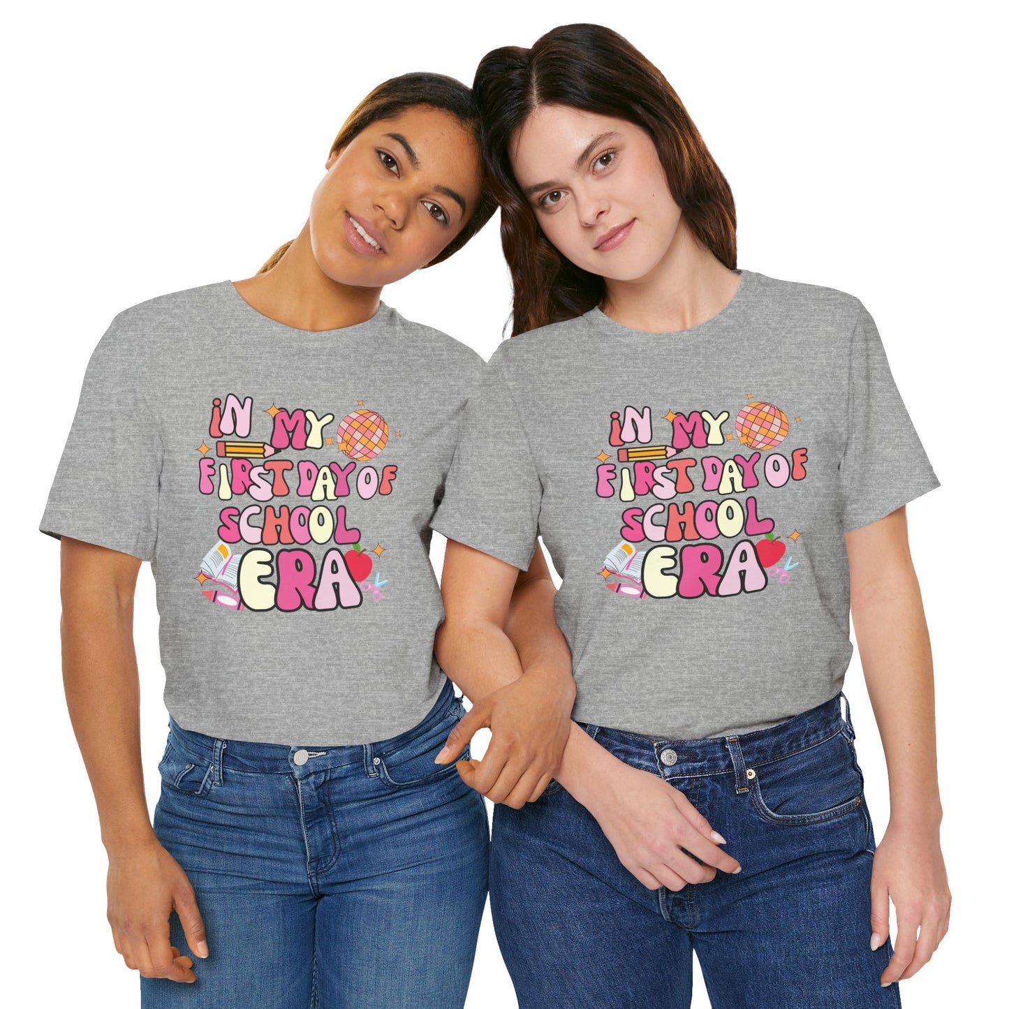 Pink In My First Day of School Era Tee