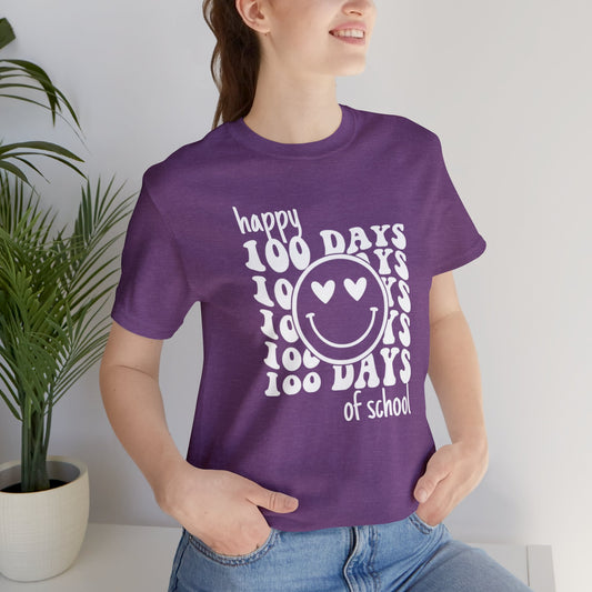 Happy 100 Days Short Sleeve Tee