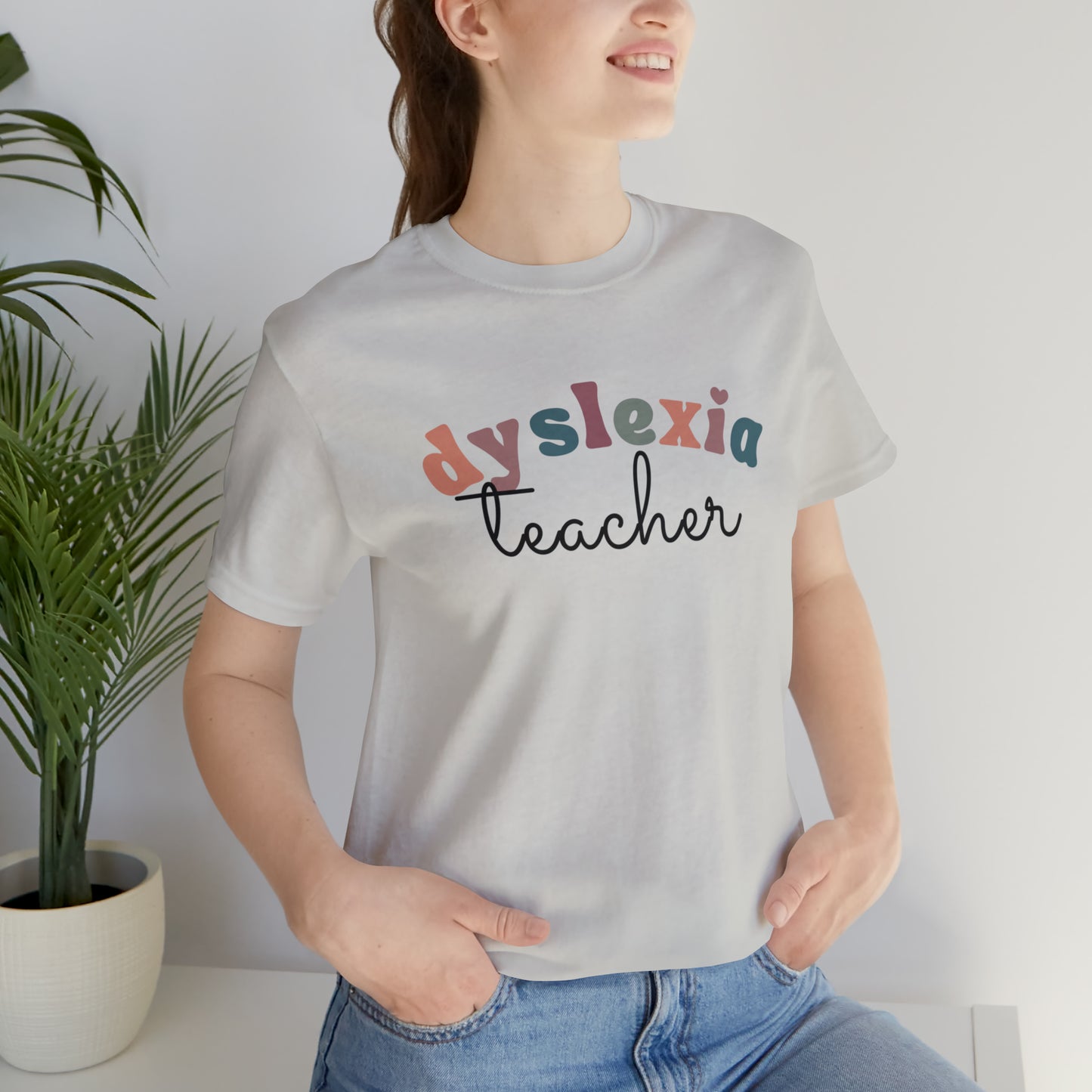 Retro Dyslexia Teacher Tee