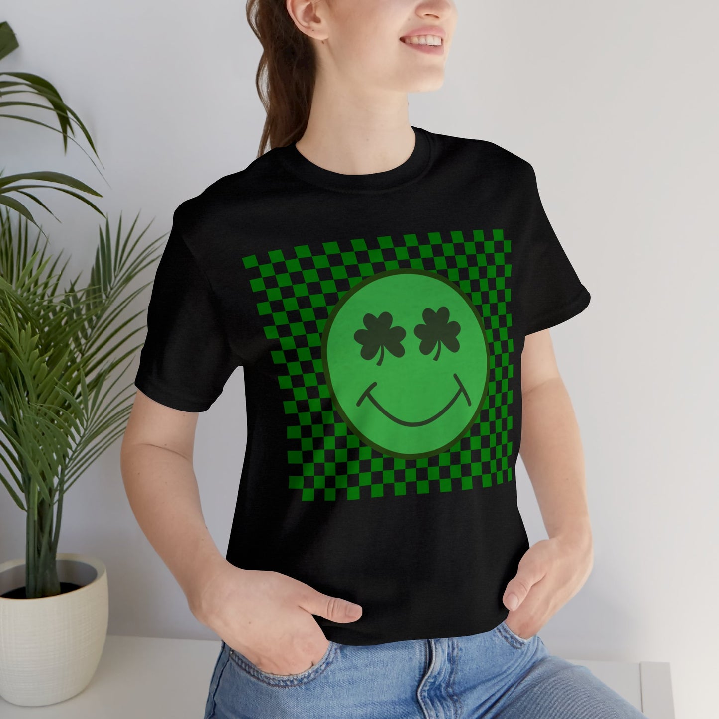 Shamrock Smiley Face Tee