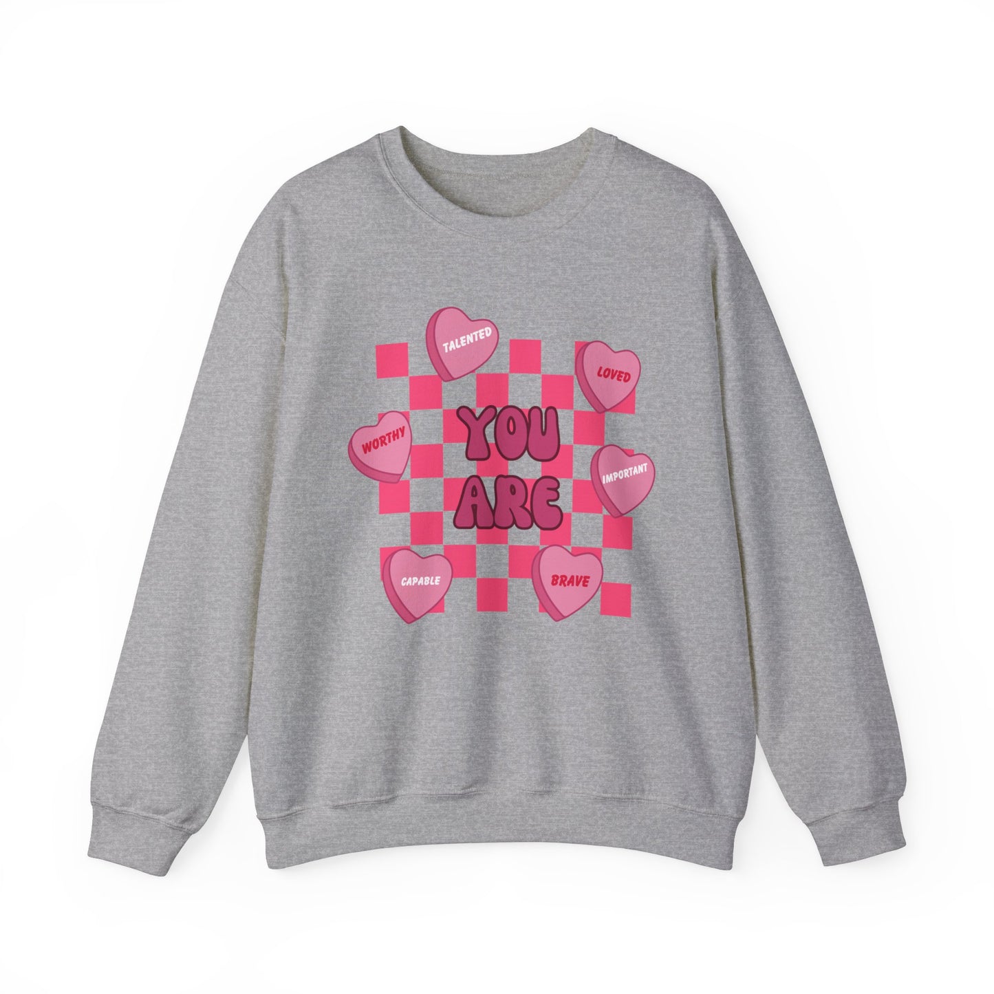 Valentine's Day Affirmations Crewneck Sweatshirt