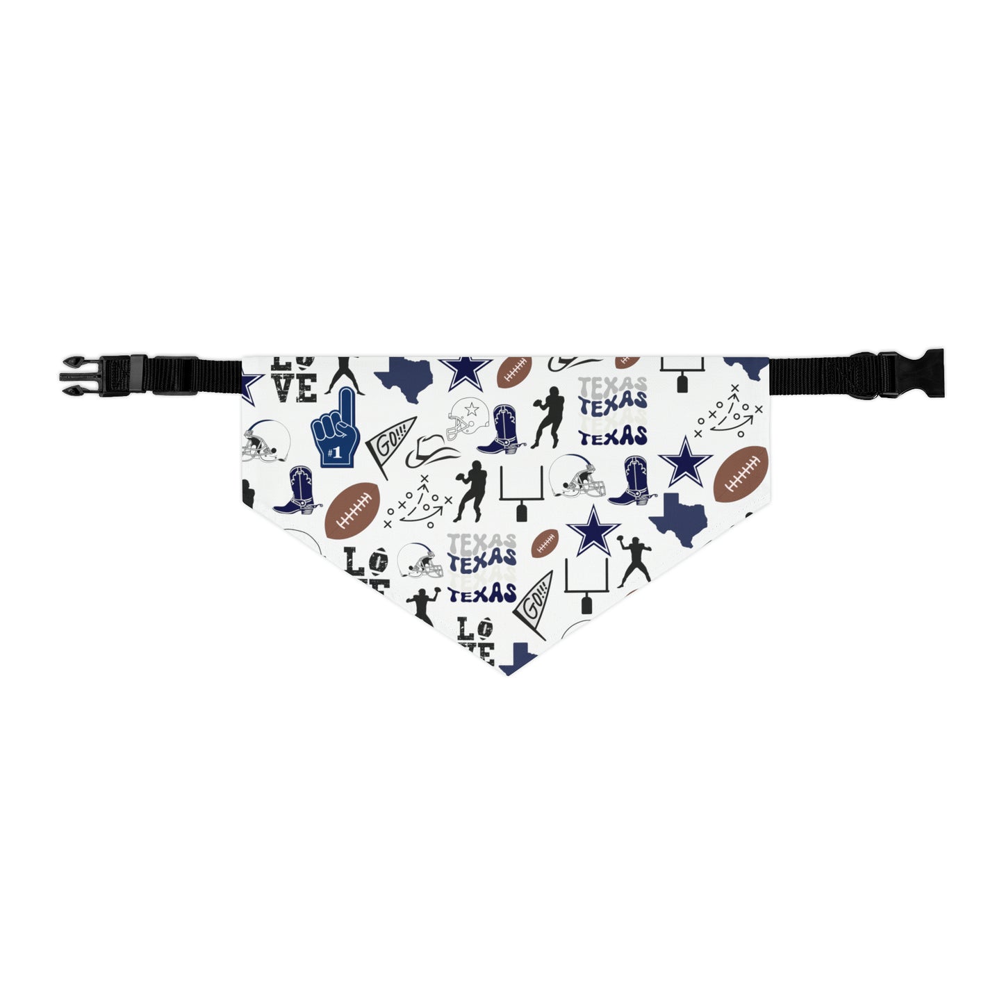 Cowboys Football Pet Bandana Collar