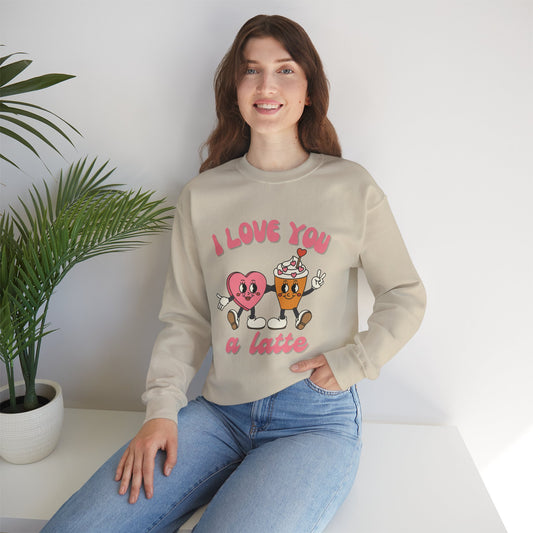 I Love You a Latte Crewneck Sweatshirt