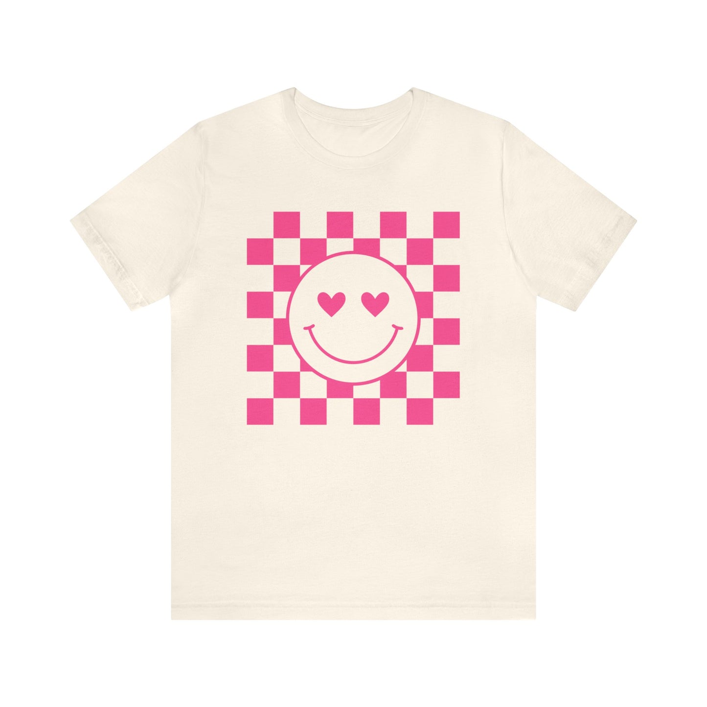 Checkered Hearts Short Sleeve Tee