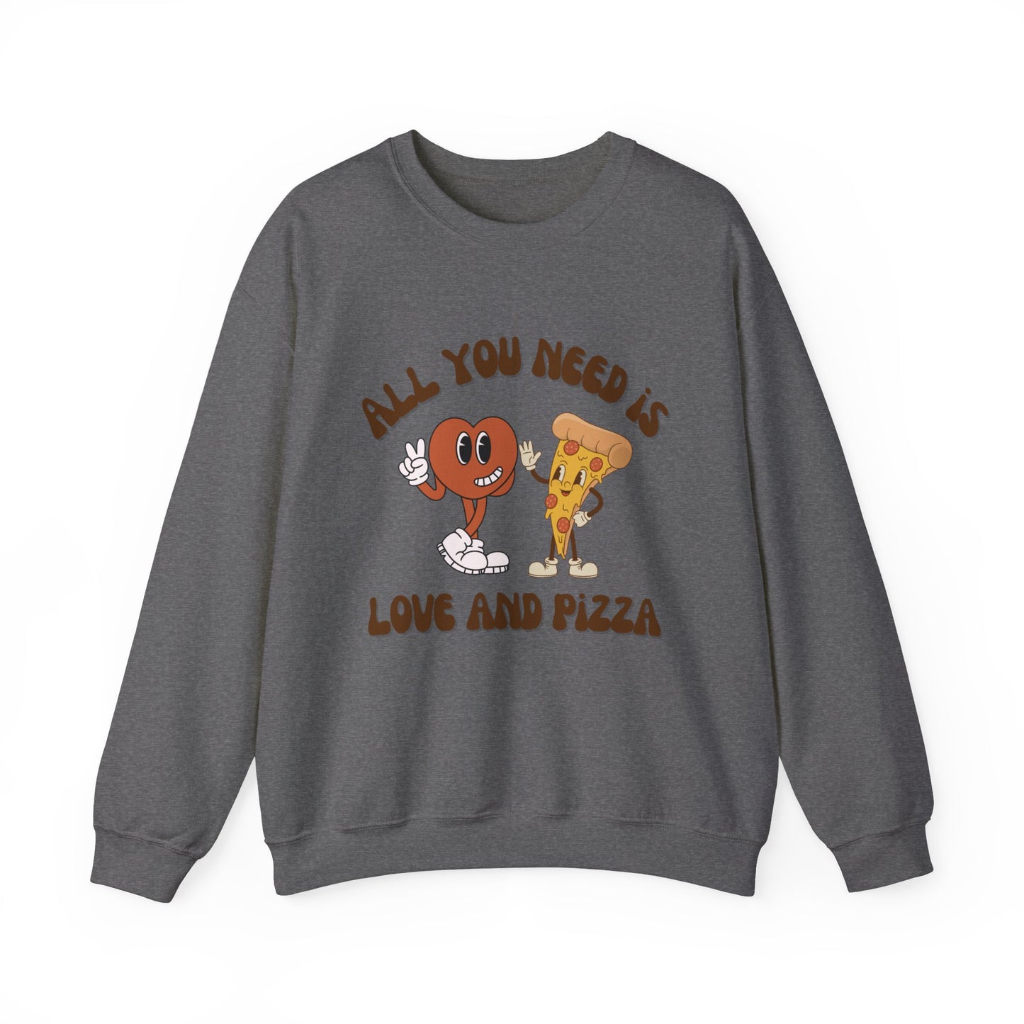 Love & Pizza Crewneck Sweatshirt