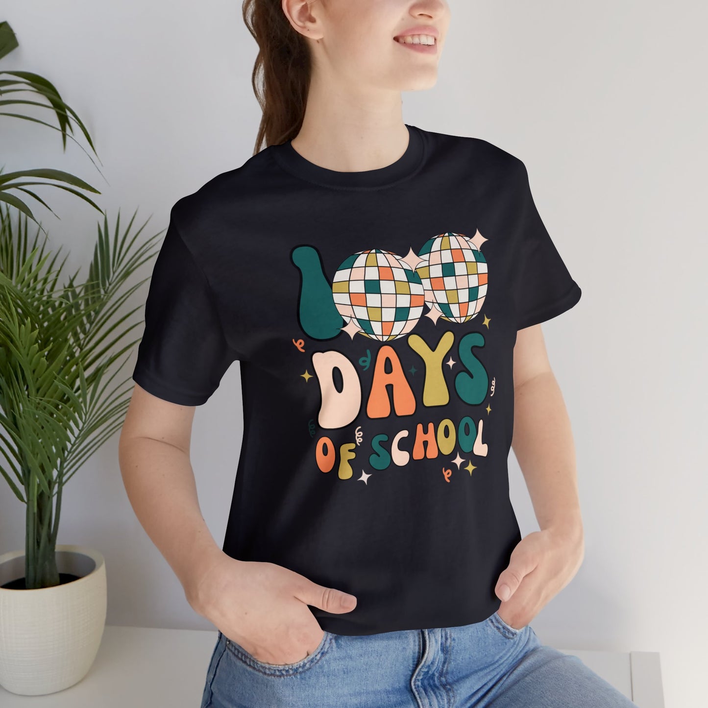 Disco 100 Days of School Short Sleeve Tee