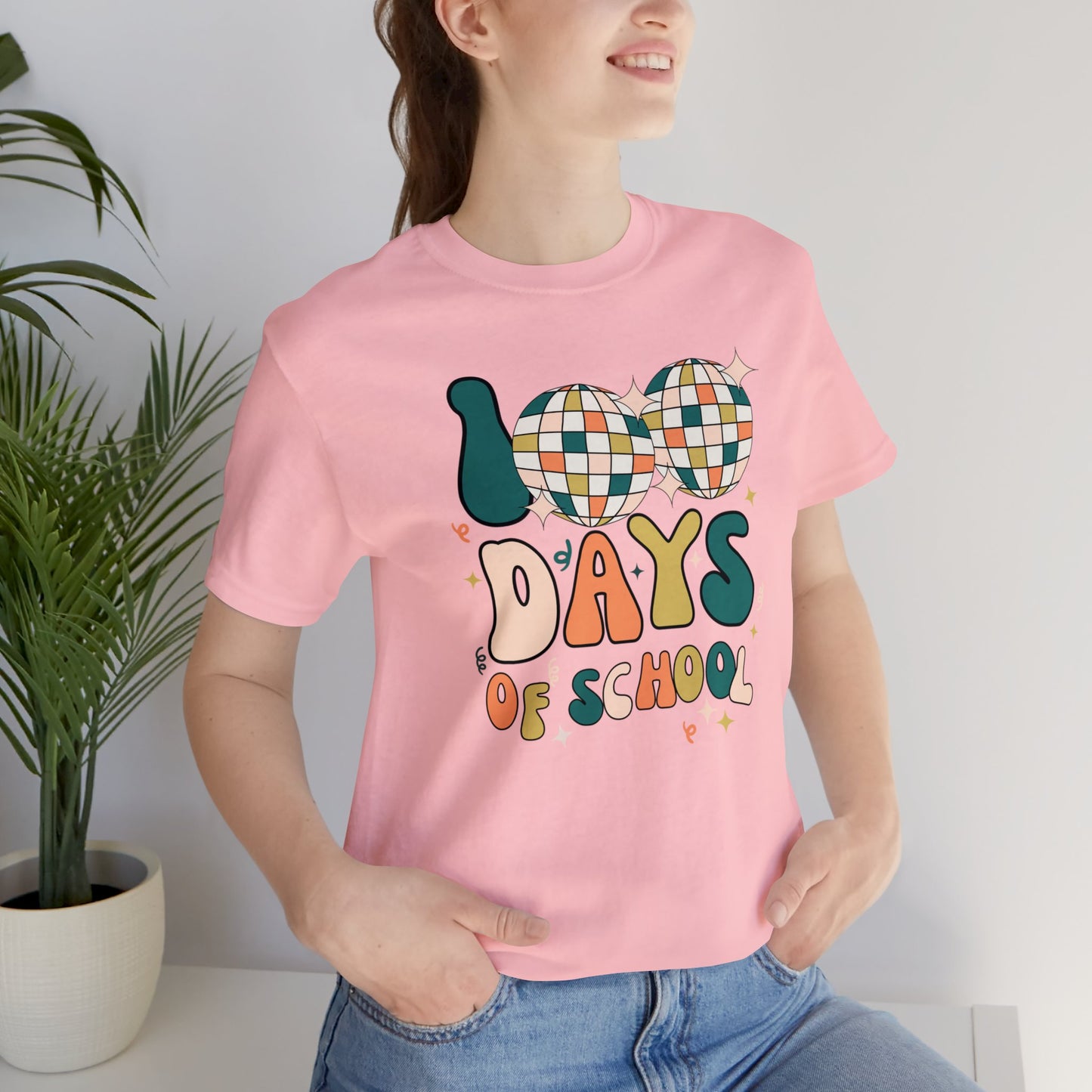 Disco 100 Days of School Short Sleeve Tee