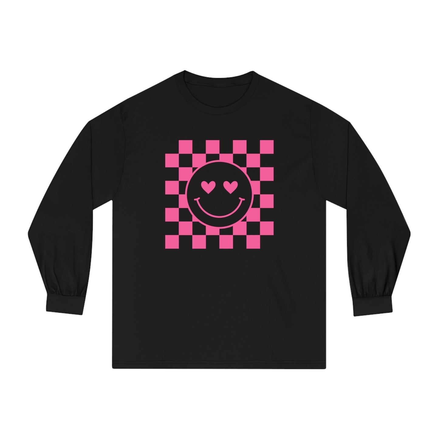 Checkered Hearts Long Sleeve T-Shirt