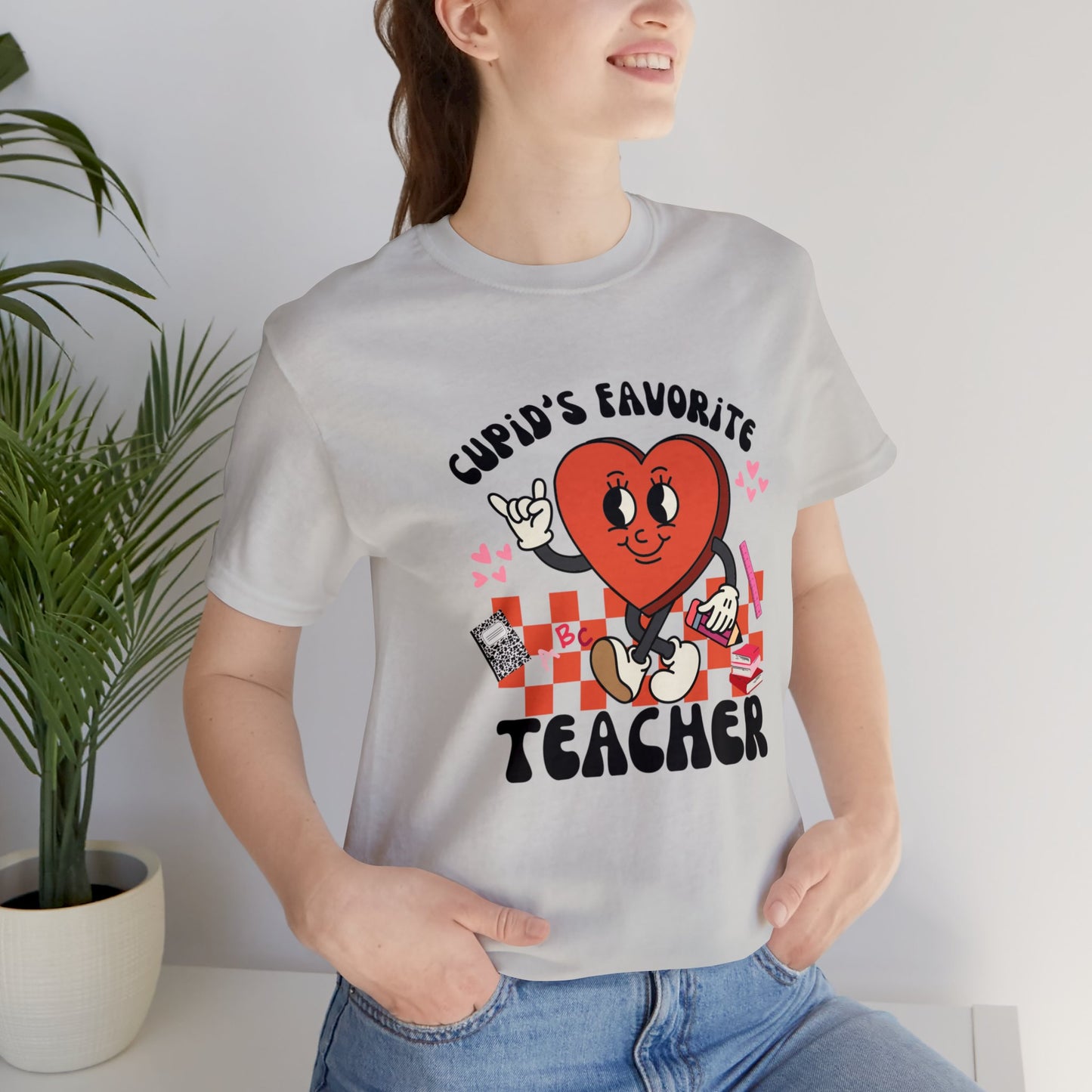 Cupid's Favorite Teacher Short Sleeve Tee