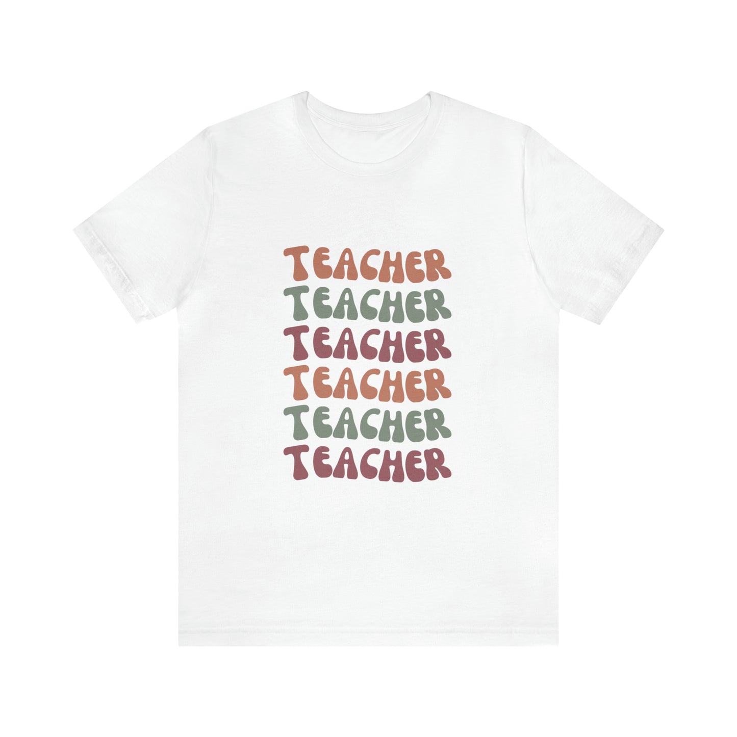 Colorful Retro Teacher Shirt