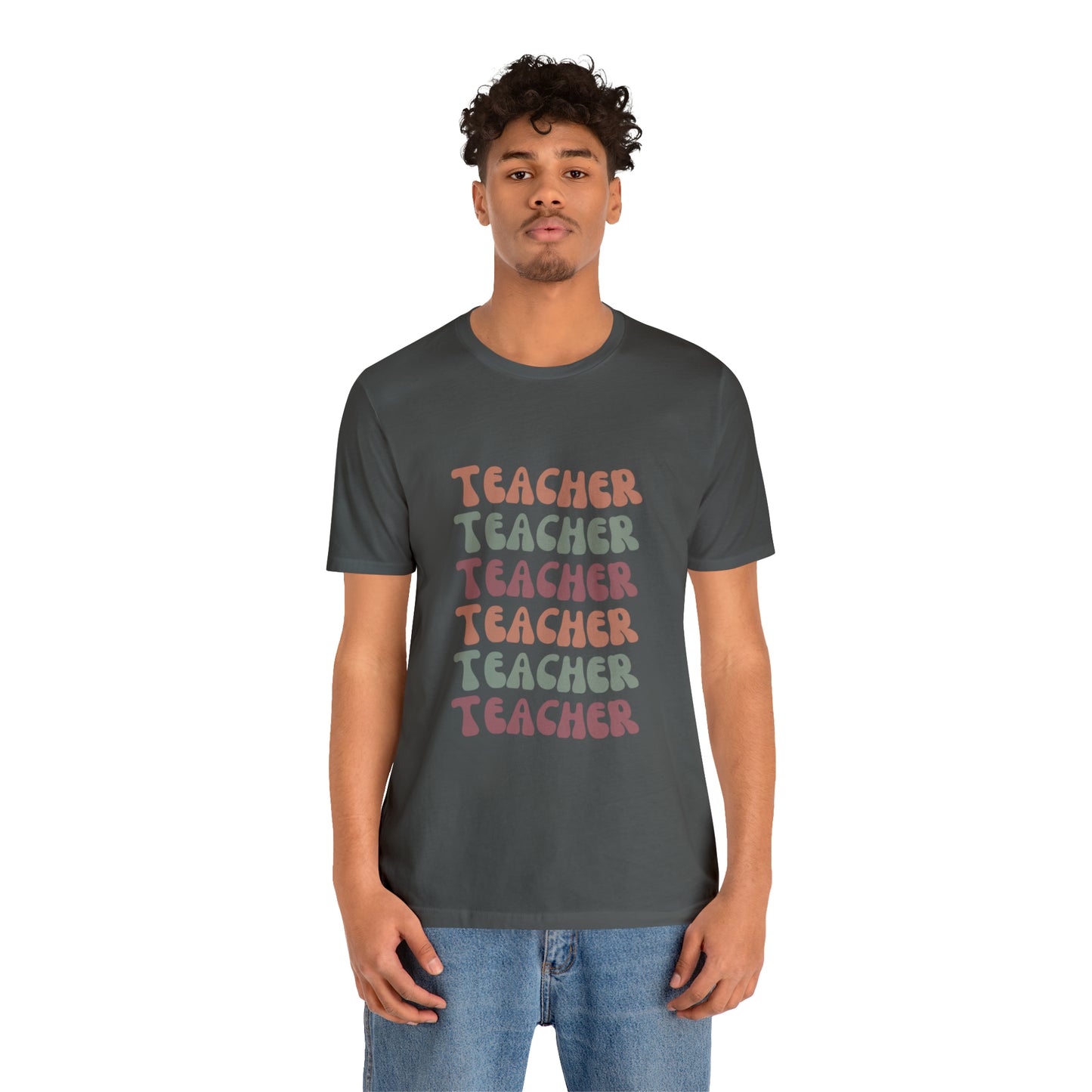 Colorful Retro Teacher Shirt