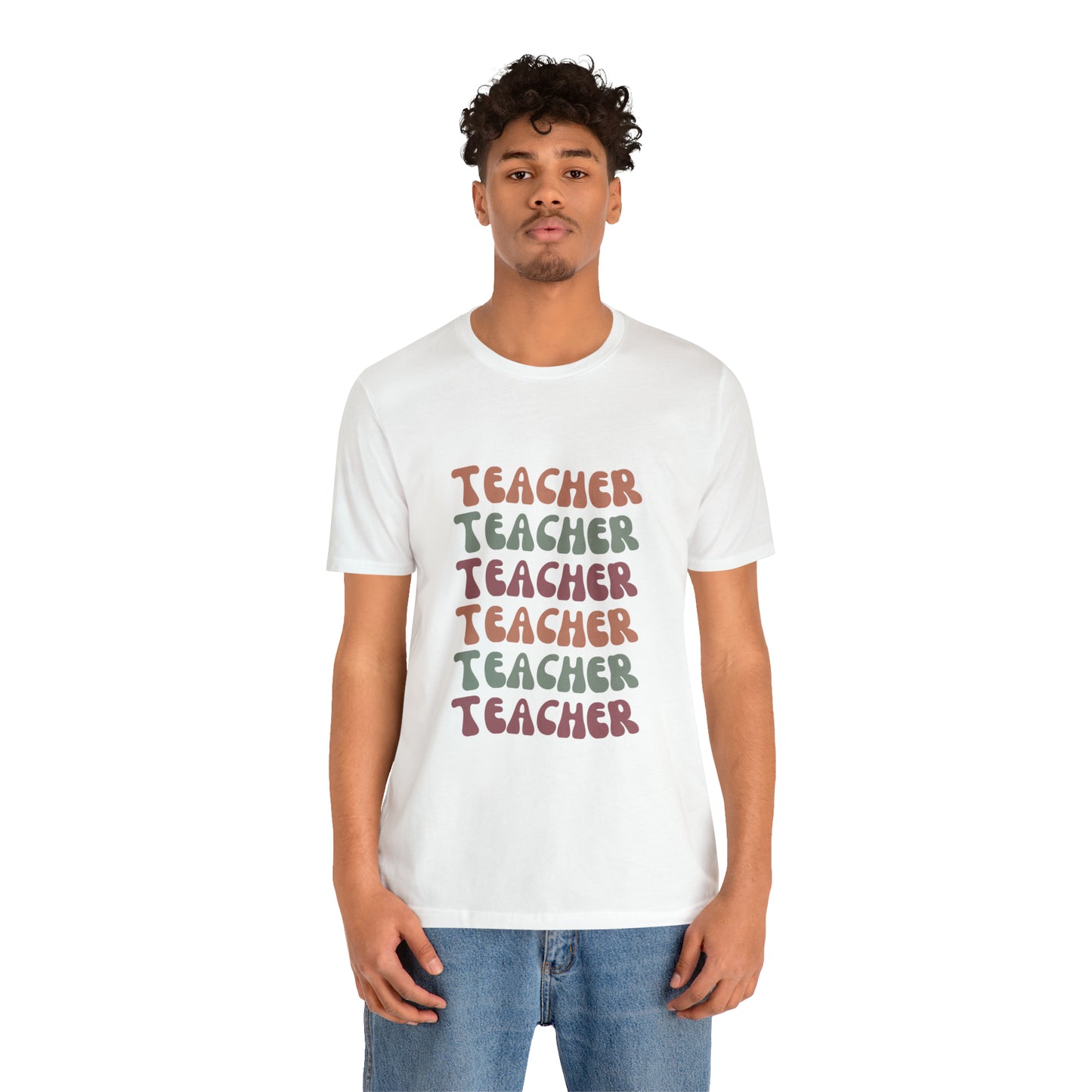 Colorful Retro Teacher Shirt