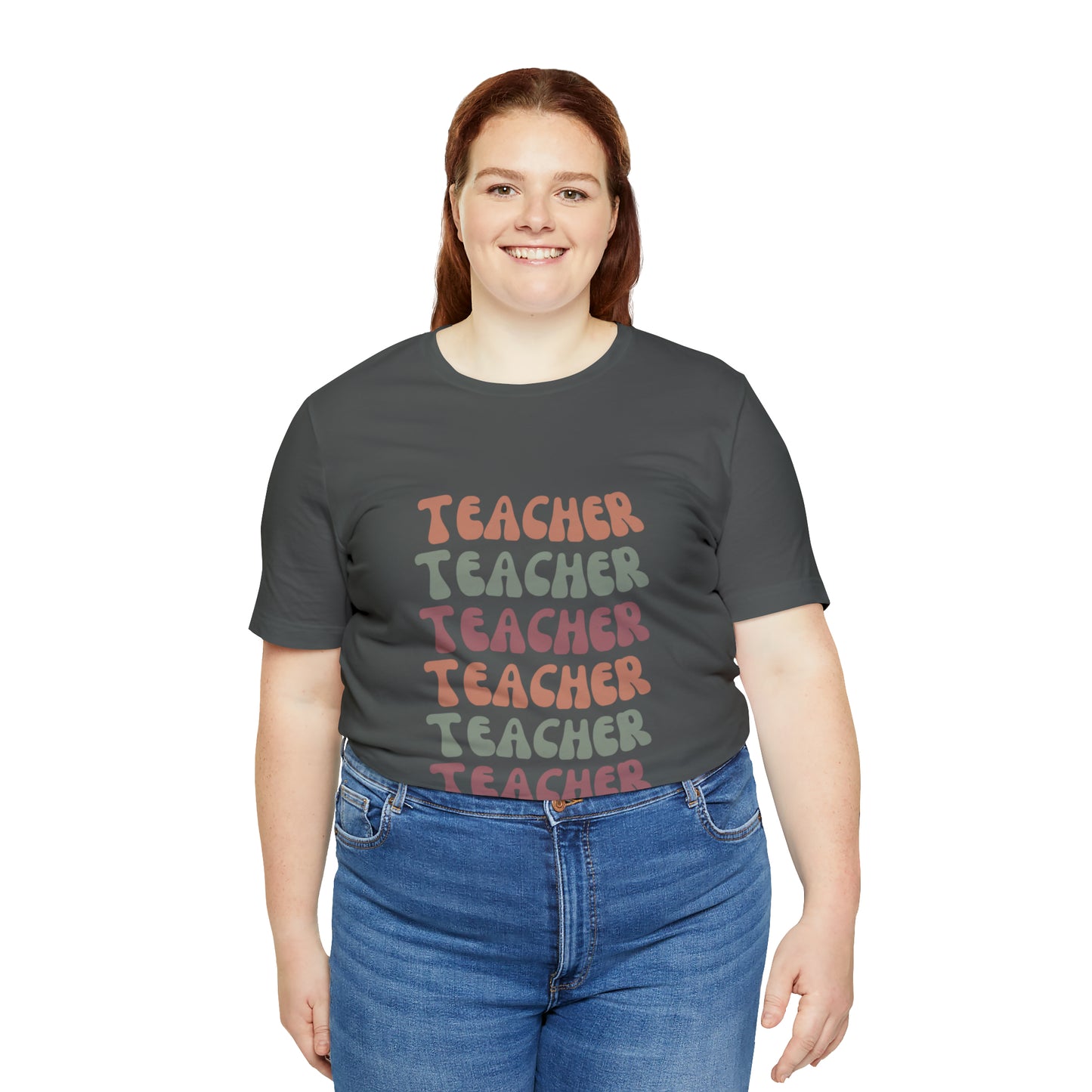 Colorful Retro Teacher Shirt