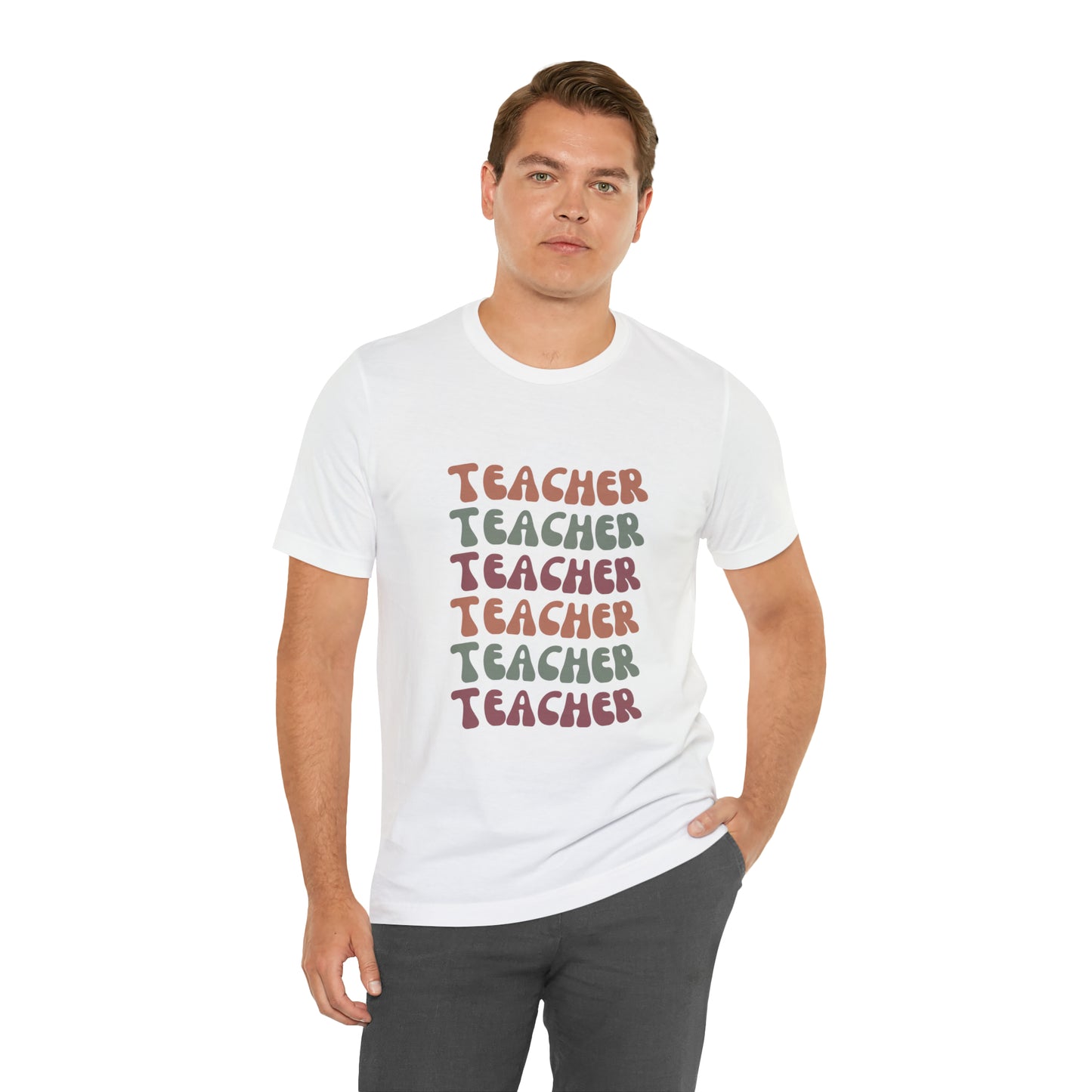 Colorful Retro Teacher Shirt