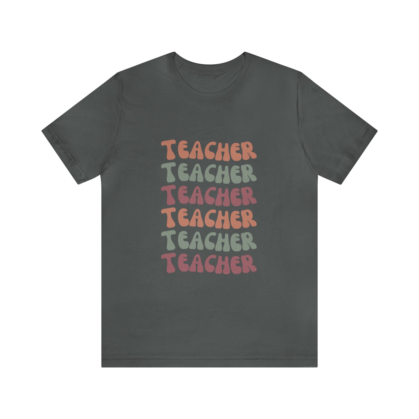 Colorful Retro Teacher Shirt