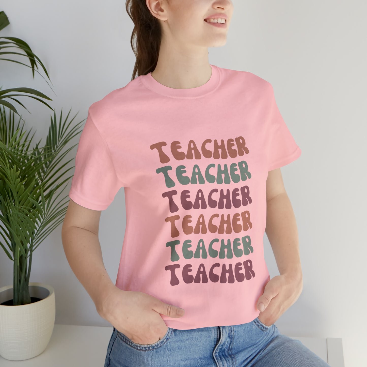 Colorful Retro Teacher Shirt