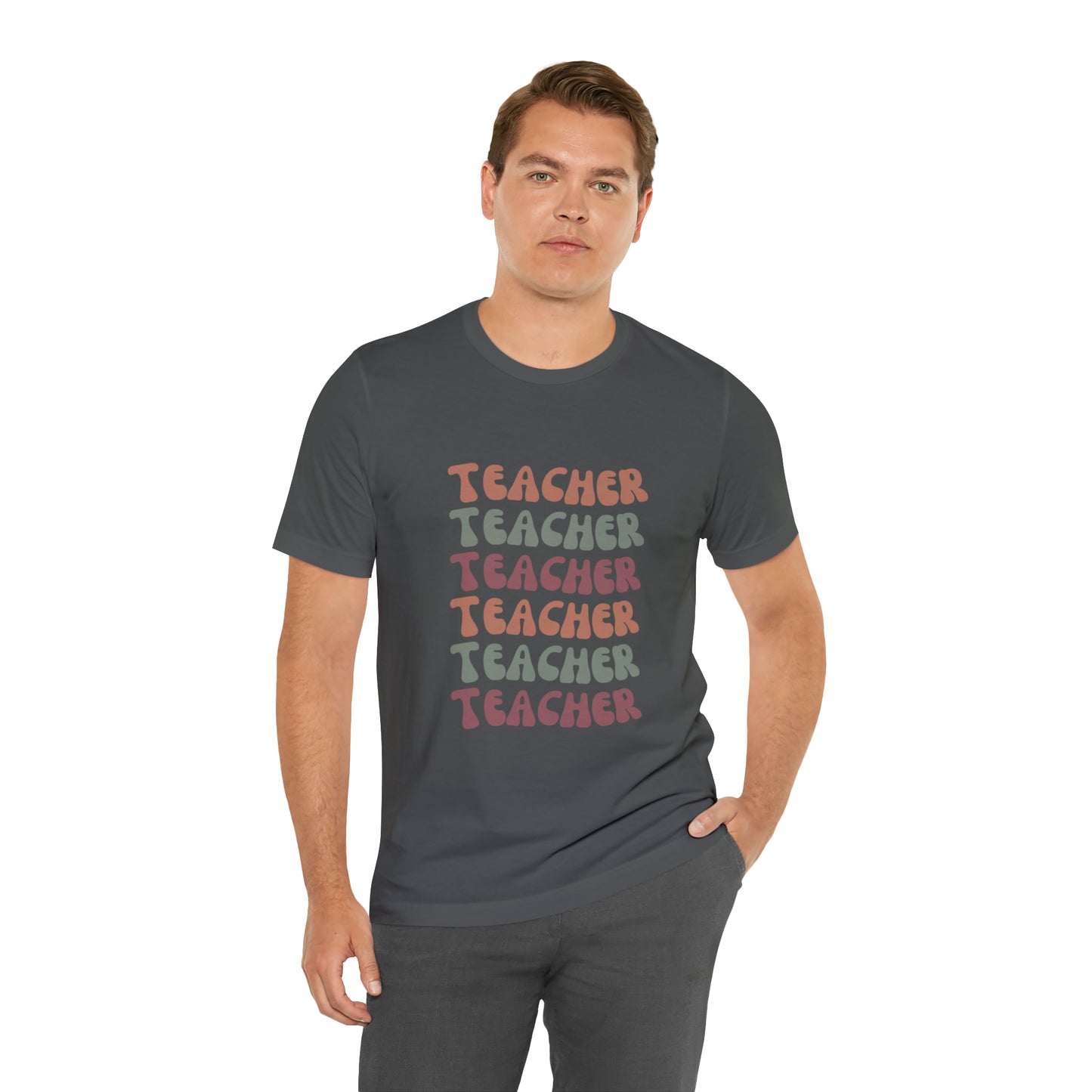 Colorful Retro Teacher Shirt