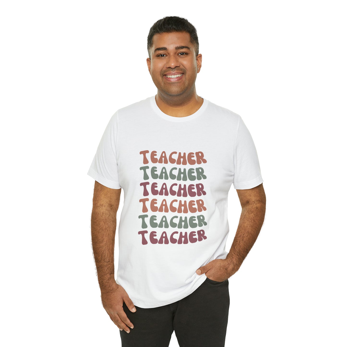 Colorful Retro Teacher Shirt