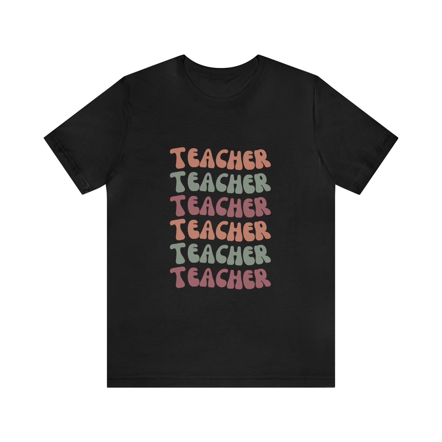 Colorful Retro Teacher Shirt