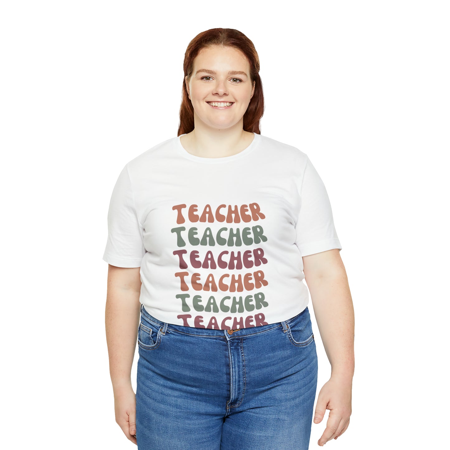 Colorful Retro Teacher Shirt