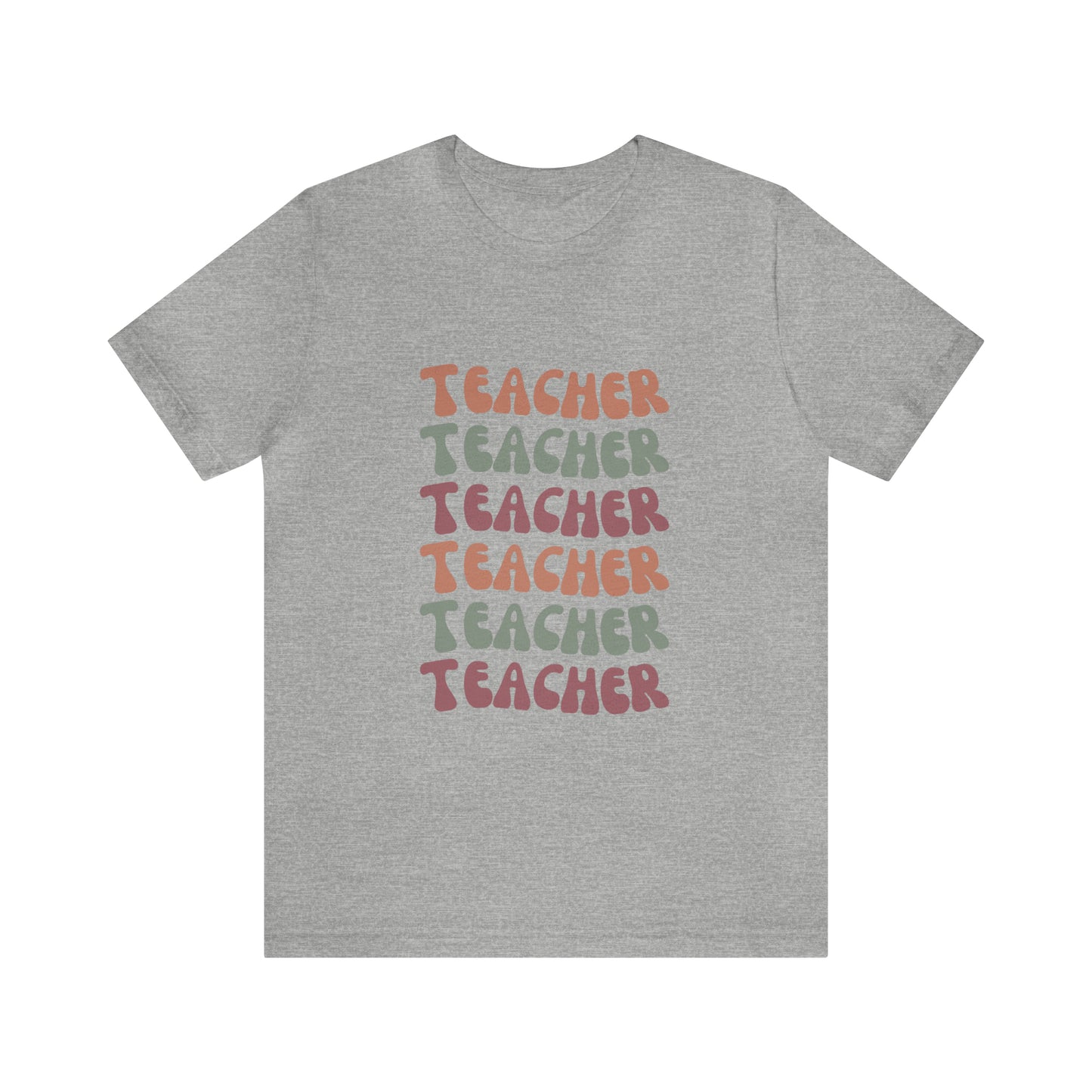 Colorful Retro Teacher Shirt