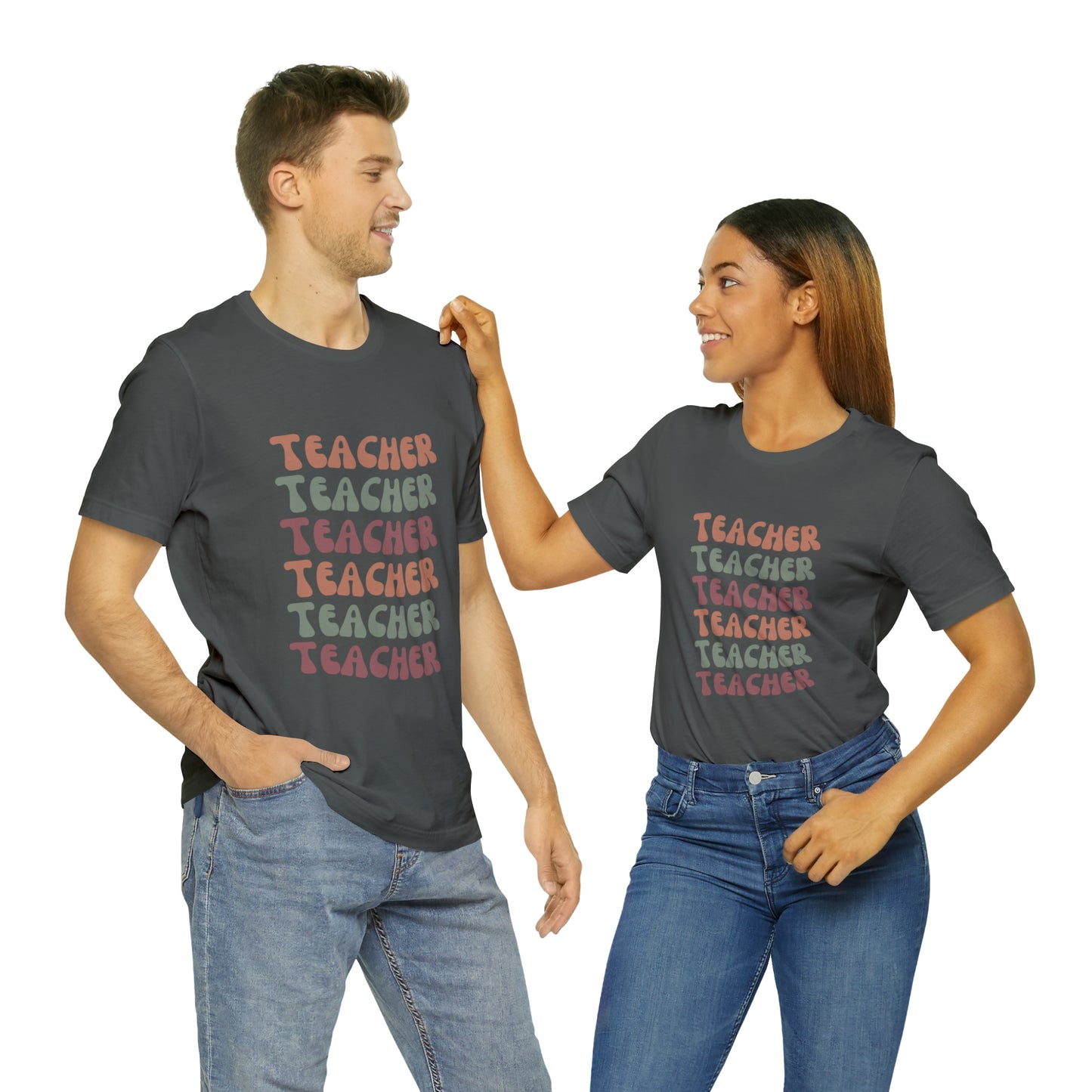 Colorful Retro Teacher Shirt